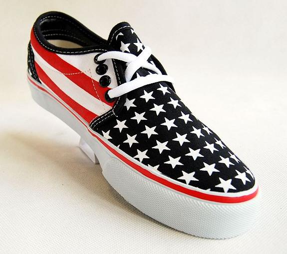 vans american flag shoes